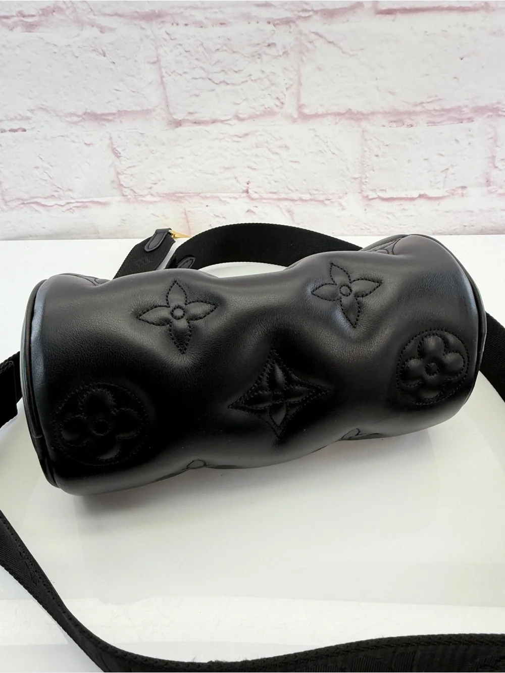 Louis Vuitton Calfskin Bubblegram Papillon BB Black